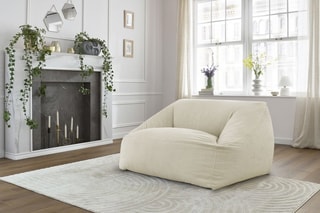 Pouf ultra moelleux Lilibet - Beige