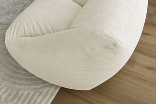 Pouf ultra moelleux Lilibet - Beige