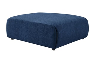 Pouf Jeanne - Bleu foncé - En polyester