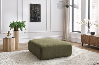 Pouf Jeanne - Vert - En polyester