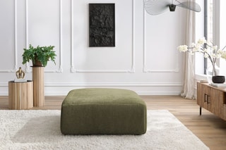 Pouf Jeanne - Vert - En polyester
