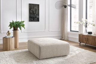 Pouf Jeanne - Beige - En polyester
