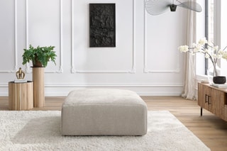 Pouf Jeanne - Beige - En polyester
