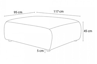 Pouf Jeanne - Beige - En polyester
