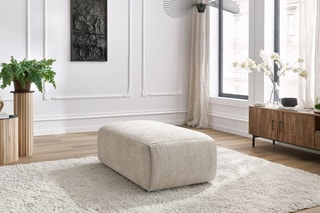 Pouf Jeanne - Beige - En polyester