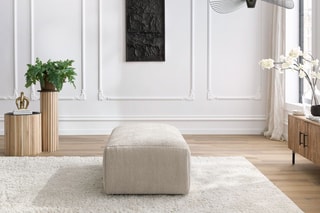Pouf Jeanne - Beige - En polyester