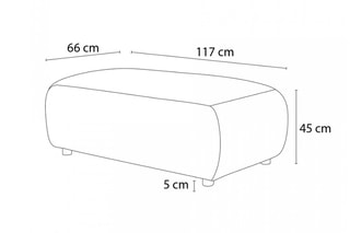 Pouf Jeanne - Beige - En polyester