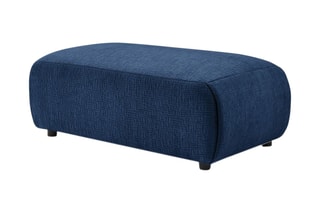 Pouf Jeanne - Bleu foncé - En polyester
