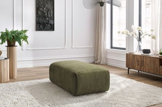 Pouf Jeanne - Vert - En polyester