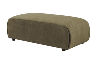 Pouf Jeanne - Vert - En tissu velours