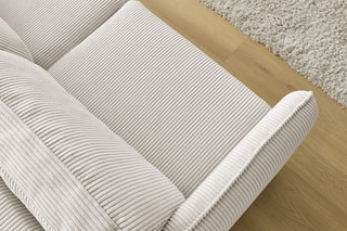 Canapé convertible Lenny - Beige - Couchage 133 x 195 cm