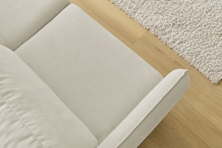 Canapé convertible Lenny - Beige - Couchage 133 x 195 cm