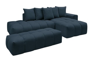 Ensemble salon Mont-Blanc - Bleu foncé