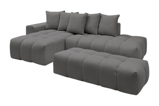 Ensemble salon Mont-Blanc - Gris foncé