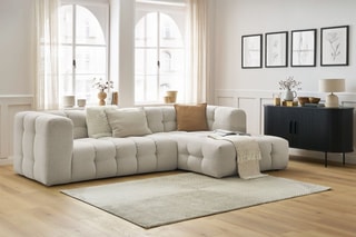 Canapé d'angle droit Cloud - Beige