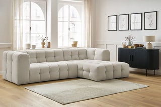 Canapé d'angle droit Cloud - Beige