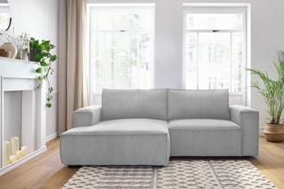Canapé d'angle gauche Nihad compact - 
Gris clair