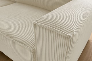 Canapé d'angle gauche Nihad compact - 
Beige