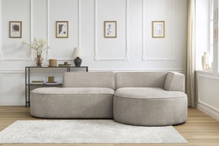 Canapé d'angle droit Rousseau - Beige