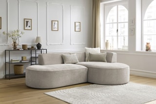 Canapé d'angle droit Rousseau - Beige