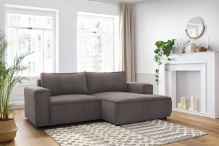 Canapé d'angle droit Nihad - Taupe