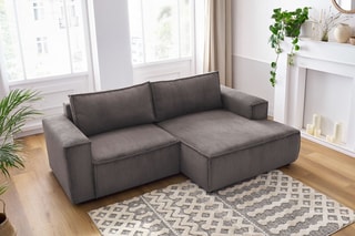 Canapé d'angle droit Nihad - Taupe