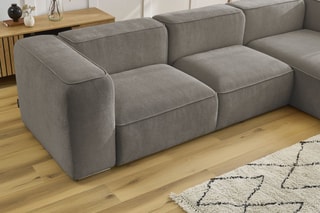 Canapé d'angle droit Zephyr - Taupe
