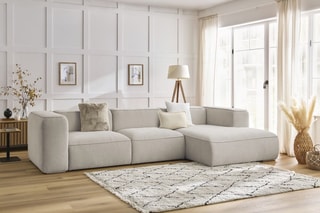 Canapé d'angle droit Zephyr - Beige