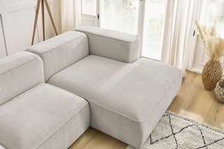 Canapé d'angle droit Zephyr - Beige