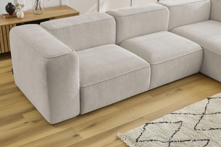 Canapé d'angle droit Zephyr - Beige