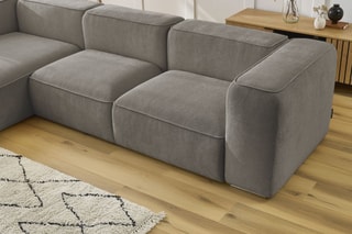 Canapé d'angle gauche Zephyr - Taupe