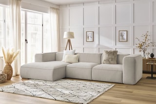 Canapé d'angle gauche Zephyr - Beige