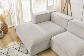 Canapé d'angle gauche Zephyr - Beige