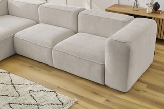 Canapé d'angle gauche Zephyr - Beige
