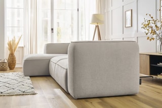 Canapé d'angle gauche Zephyr - Beige