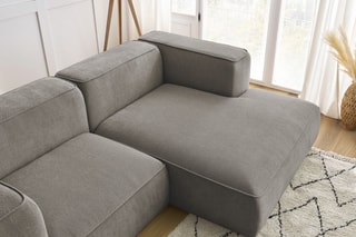 Canapé d'angle droit Zephyr Compact - Taupe