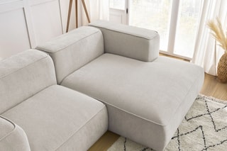 Canapé d'angle droit Zephyr Compact - Beige