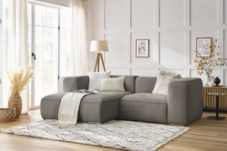 Canapé d'angle gauche Zephyr Compact - Taupe