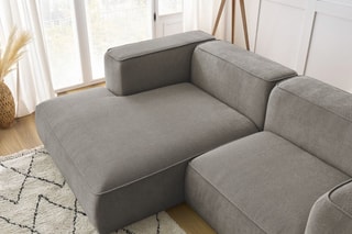 Canapé d'angle gauche Zephyr Compact - Taupe