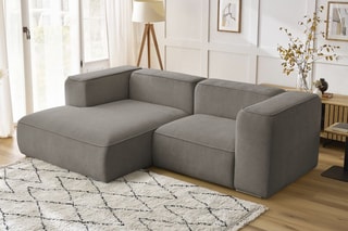 Canapé d'angle gauche Zephyr Compact - Taupe