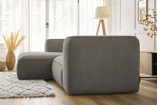 Canapé d'angle gauche Zephyr Compact - Taupe