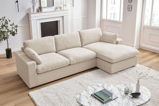Canapé d'angle réversible Belair - 
Beige