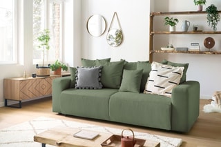 Canapé convertible Envy - Vert - Couchage 152 x 190 cm