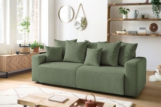 Canapé convertible Envy - Vert - Couchage 152 x 190 cm