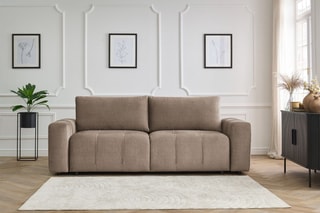 Canapé convertible Arsene - Taupe - Couchage 190 x 155 cm