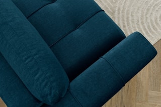 Canapé convertible Arsene - Bleu - Couchage 190 x 155 cm
