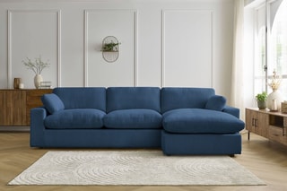 Canapé d'angle réversible Belair - Bleu foncé