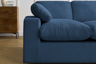 Canapé d'angle réversible Belair - Bleu foncé