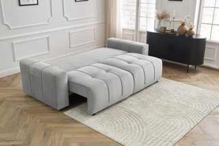 Canapé convertible Arsene - Gris clair - Couchage 190 x 155 cm