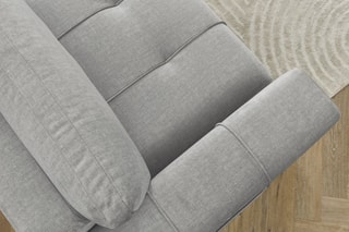 Canapé convertible Arsene - Gris clair - Couchage 190 x 155 cm